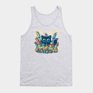 Explosive Kitty - Happy new year Tank Top